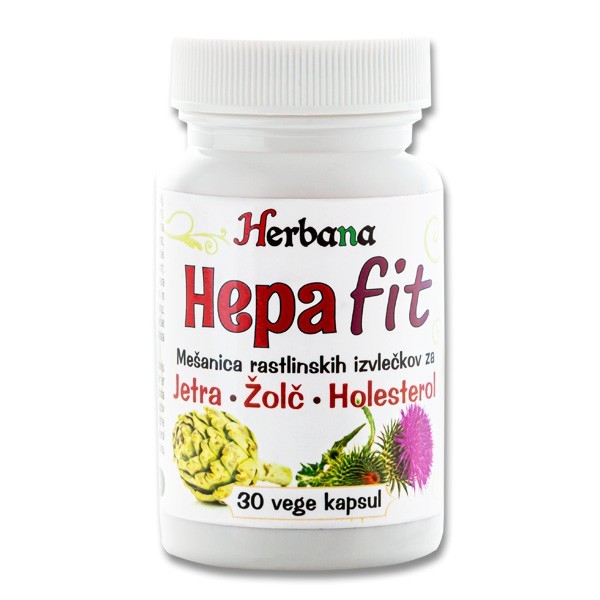 Hepafit kapsule za jetra žolč in holesterol